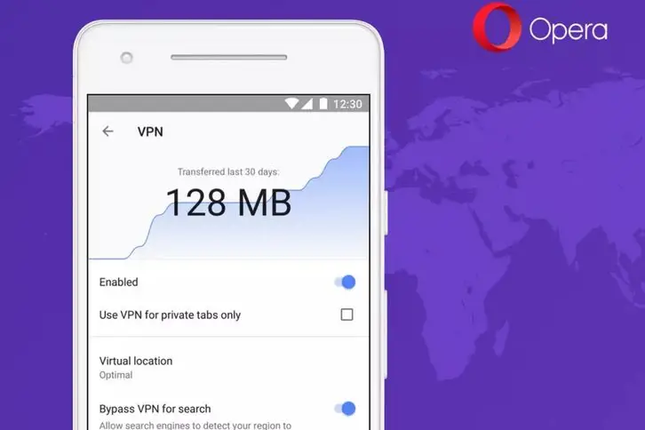 Opera Android VPN