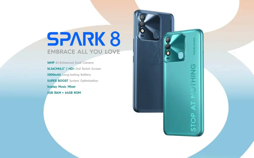 Tecno Spark 8 handset